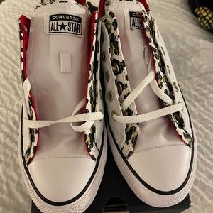 NWT Converse All Star Leopard Trim 10 Women